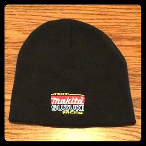 Team Makita Suzuki Motocross Racing Knit Skull Cap